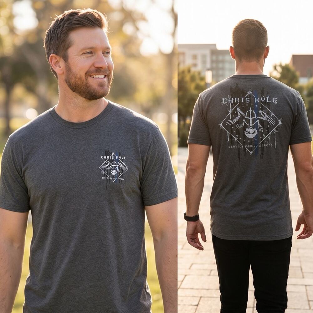 Chris Kyle Frog Foundation Service Family Strong Graphic